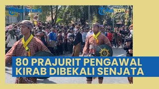 Sebanyak 80 Prajurit Putra-Putri Pengawal Kirab Pengantin Kaesang dan Erina Dibekali Senjata
