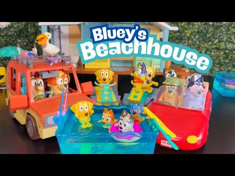 Bluey’s Ultimate Beach House Playset!  Jet Ski, Rooms & So Much Fun! #bluey