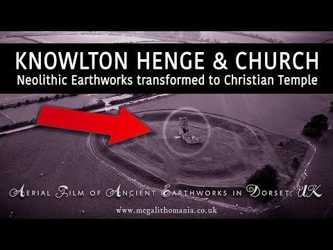Knowlton Henge & Church | Aerial Film of Ancient Earthworks in Dorset, UK | Megalithomania