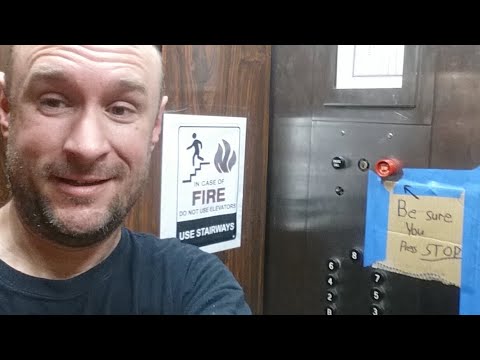 elevators and motorcycles sneak peak 1966 OTIS with machine room at Boxley Building