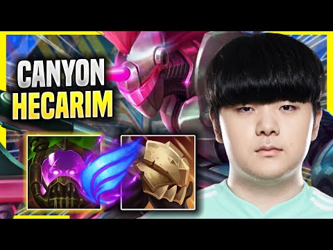 CANYON IS A BEAST WITH HECARIM! - DK Canyon Plays Hecarim JUNGLE vs Lee Sin! | Season 2022