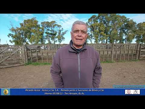 05-08-22 - Ricardo Arzoz - Arzoz y Cía. S.A. - Remate junto a Suc. de Brivio y Cía. -Tres Arroyos