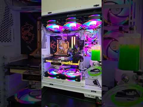My Lian Li O11D Evo + Corsair HydroX coloring coolant