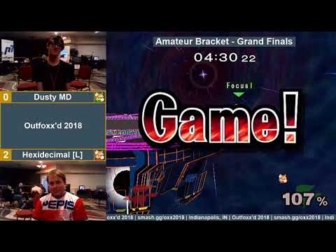 Outfoxx'd 2018 - Amateur Grand Finals - (Fox/Marth/Roy) Dusty MD vs Hexadecimal (Fox)