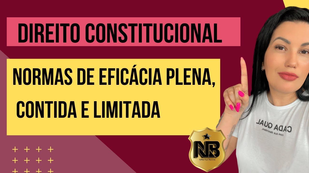 Normas de eficácia plena, contida e limitada: Eficácia das normas  #direito  Constitucional