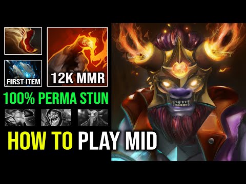 How to Play Mid Lion in 7.32e Like a 12K MMR with First Item Hammer Perma Stun Dota 2