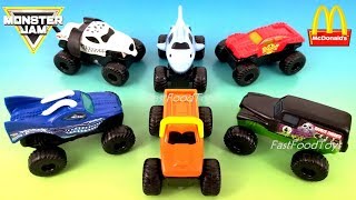 2019 MONSTER JAM McDONALD'S HAPPY MEAL TOYS FULL SET 6 TRUCKS KIDS NEXT SPIDER-MAN INTO SPIDER-VERSE
