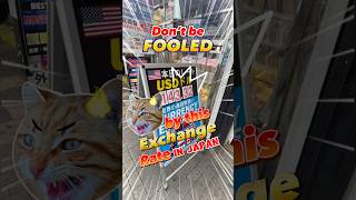 HOW to GET the BEST MONEY Exchange Rate in JAPAN 💴💵👍🏼 #japan #shorts