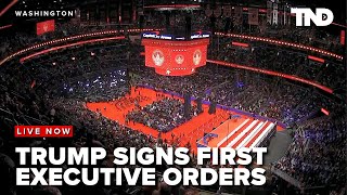 TRUMP INAUGURATION: Trump signs executive orders in place of traditional Presidential Parade