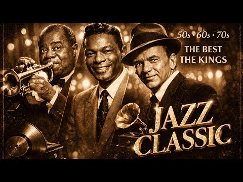 Louis Armstrong, Nat King Cole & Frank Sinatra : Best Old Songs 50's - 70's | Nostalgic Vintage Jazz