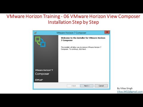 VMware Horizon Training | 06 - VMware Horizon View Composer Installation Step by Step