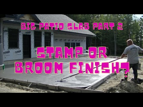 Finishing The Concrete For A Large Patio Slab (Part 2)