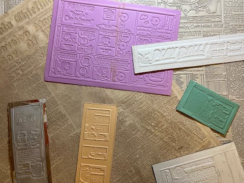 Printing History: Flongs — a show and tell of paper molds used in 18th C/19th C printing