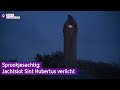Het jachtslot werd verlicht
