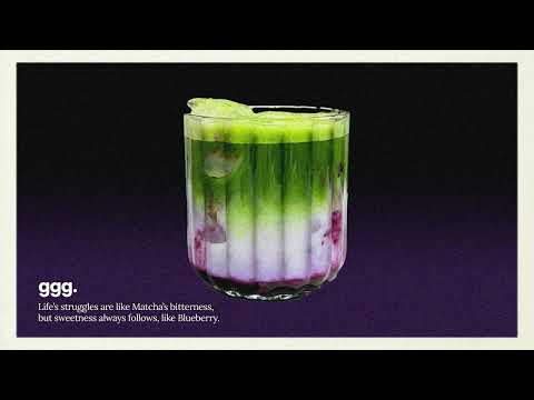 blueberry matcha.
