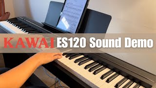 Video thumbnail for Kawai ES120 Piano Sound Demo (No Talking) | Digital Piano Demo by Bay Area Piano Masters