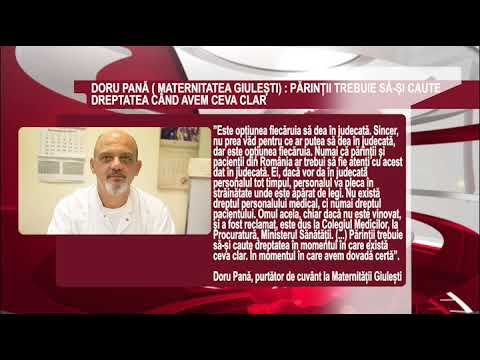 DECLARATIA ZILEI 30 Noiembrie - Pană(Sp. Giulești): Părinții să fie atenți cu datul în judecată