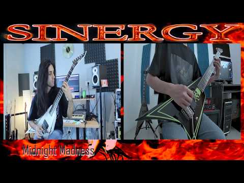 Sinergy - Midnight Madness (w/SOLOS - ESP Alexi Laiho - Collaboration Guitar Cover)