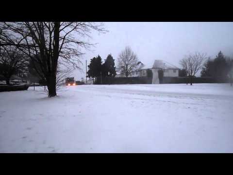 KENT SNOW falling on 12TH MARCH 2013. Larkfield, lunsford lane, Kent