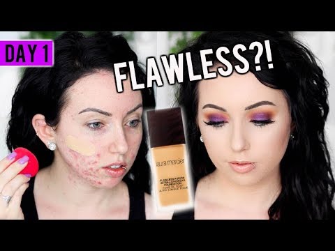 LAURA MERCIER FLAWLESS FUSION Foundation {First Impression Review & Demo!} 15 DAYS OF FOUNDATION