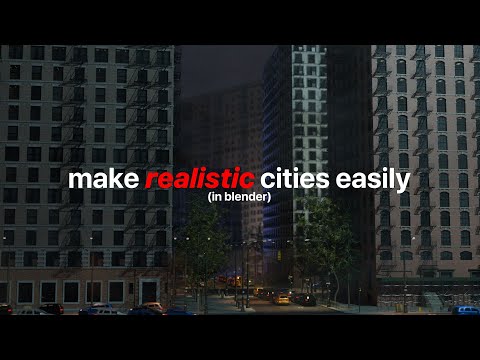 make a realistic city in blender in under a minute