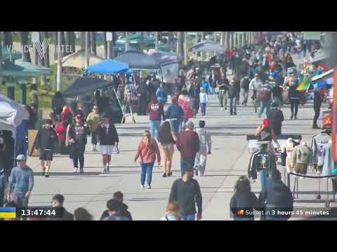 Malibu Earthquake from Venice Beach Live Cam