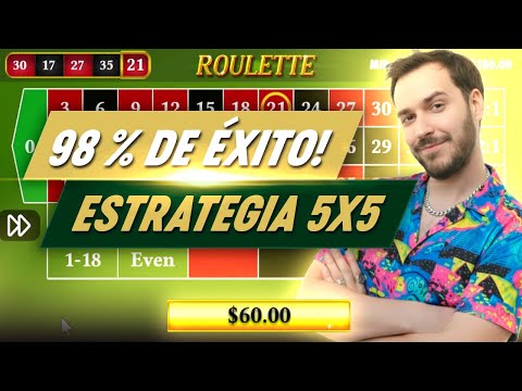 La Estrategia de Ruleta 5x5 que arrasa con un 98% de éxito