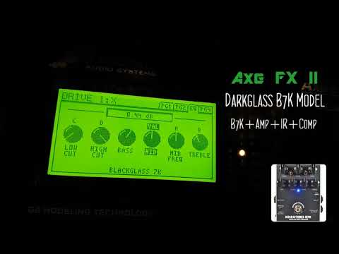 Axe Fx II - Fw Q 9.00 Darkglass B7K Model DEMO into Amp and Cab
