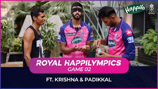 Prasidh Krishna vs Devdutt Padikkal | Game 02, Andhadhun – Royal Happilympics | Rajasthan Royals