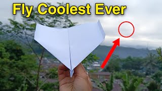 The coolest flying paper airplane ever || How to make a paper airplane that flies far