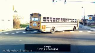 preview picture of video 'Ferndale School District Bus 19 running red light 12-2-14'