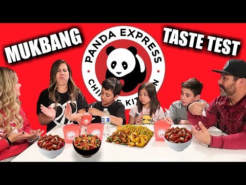 Panda Express Chinese Food Taste Test | Kids Trying...