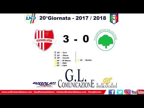 Fontanellatese vs Salicetese 3-0 - All goals - Seconda categoria 08/04/2018