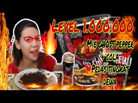 MIE GHOST PEPPER,MIE HITAM. LEVEL 1.000.000. TINGKAT DEWA. PEDASNYA BIKIN TERSIKSA.