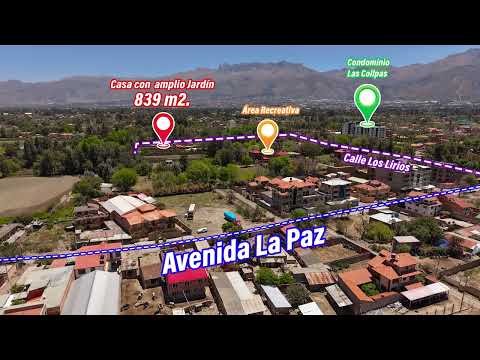 Casa en Venta en zona residencial de Colcapirhua – Cochabamba