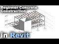 Beginner Concrete Construction In Revit Tutorial Beam Column Foundation