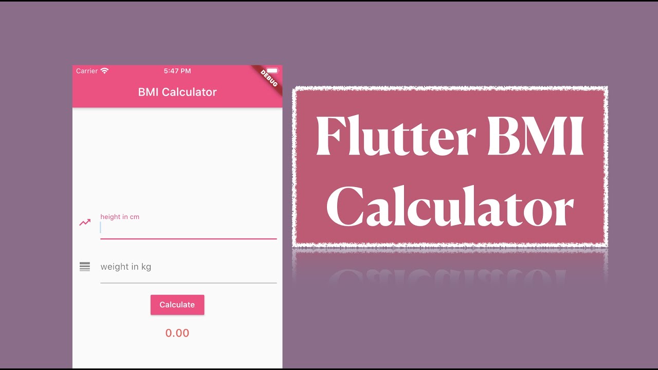 Flutter BMI Calculator | nstack.in