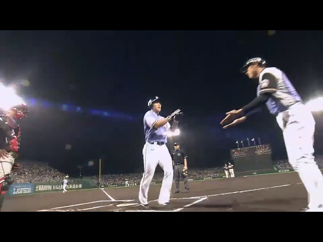 【6回裏】汚名返上の一発!! ファイターズ・田中賢 反撃の2号ソロで1点を返す!! 2015/6/23 F-M