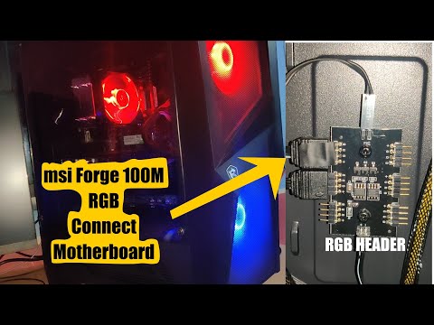 Msi MAG Forge 100M RGB fan Connect to msi tomahawk Motherboard