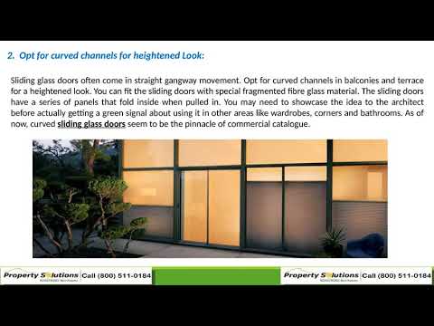 Things you can do to maximize the Utility of Sliding Doors