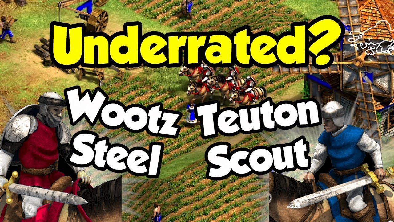 Dravidian wootz steel & Teuton scouts (AoE2)