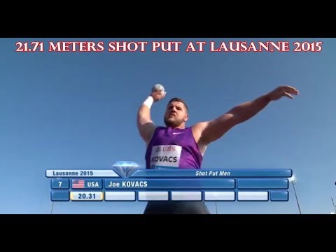 Joe Kovacs 21.71 meters Shot Put at Lausanne 2015