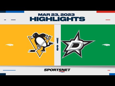 NHL Highlights | Penguins vs. Stars - March 23, 2023