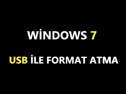 windows 7 usb ile format atma Video