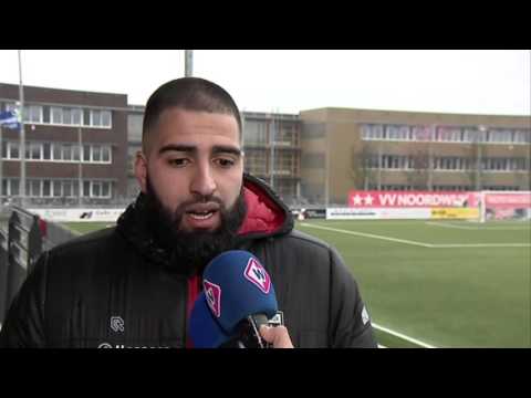 Reactie Noordwijk-keeper Mustafa Amezrine na Noordwijk - Quick Boys