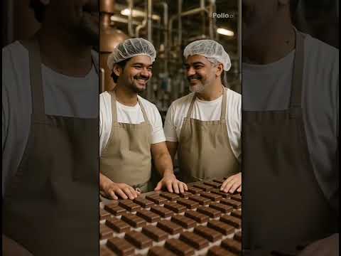 🍫❤️ThalapathyVijay and Thalaajith Cook Chocolate Factoey Ai Video#thalapathy #ajith #trending #ai