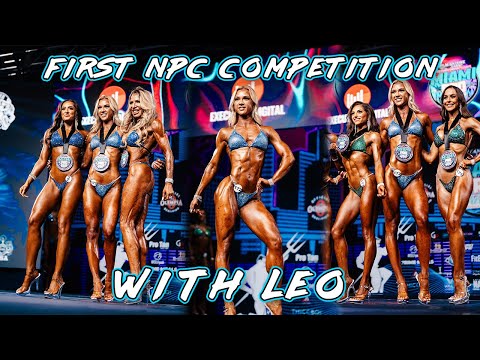 NPC Bikini Show Day at Miami Muscle Beach 🏝️ | Leo’s First Competition