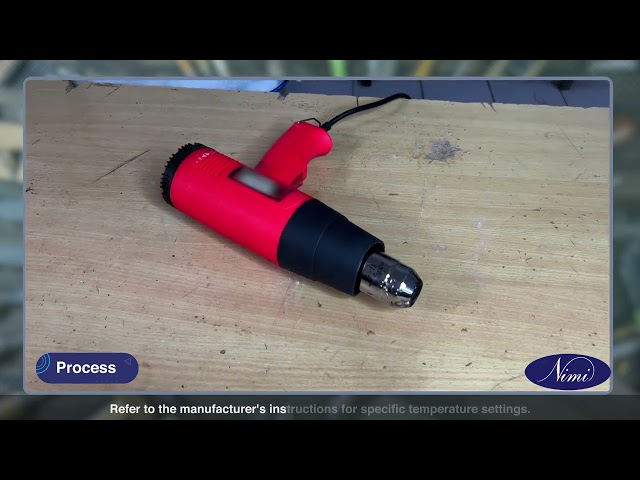 Repaired plastic broken parts or pipe by plastic welding machine