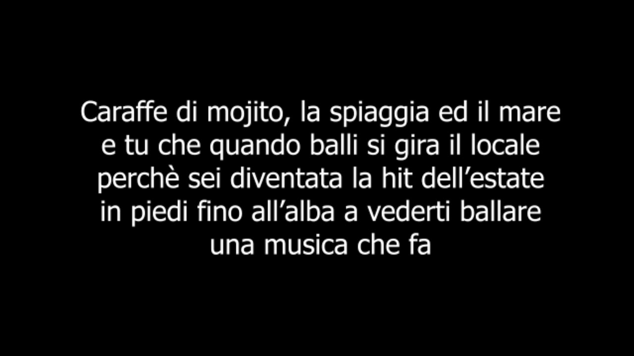 Shade - La hit dell'estate TESTO