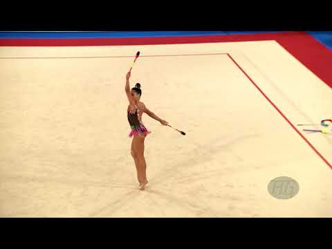 KRAMARENKO Lala (RUS) - 2019 Rhythmic Junior Worlds, Moscow (RUS) - Qualifications Clubs